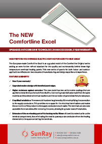Front cover of comfortline excel brochure